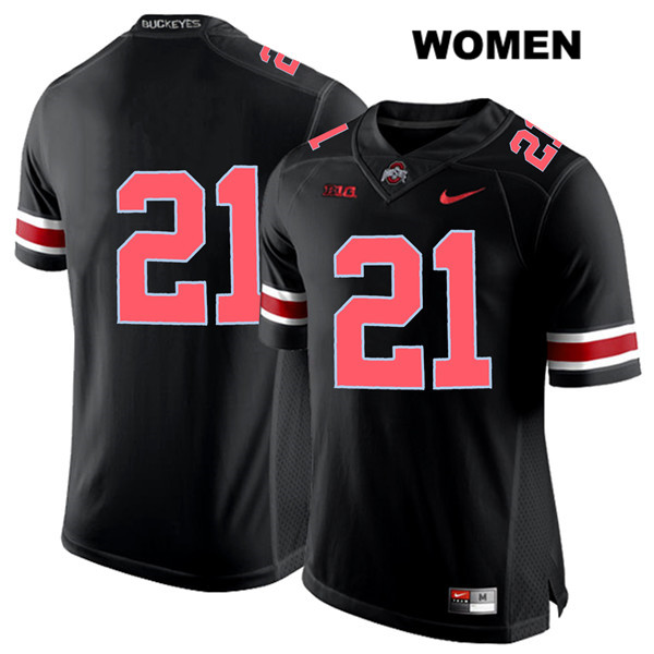 Ohio State Buckeyes Women's Marcus Williamson #21 Red Number Black Authentic Nike No Name College NCAA Stitched Football Jersey OB19C61GB